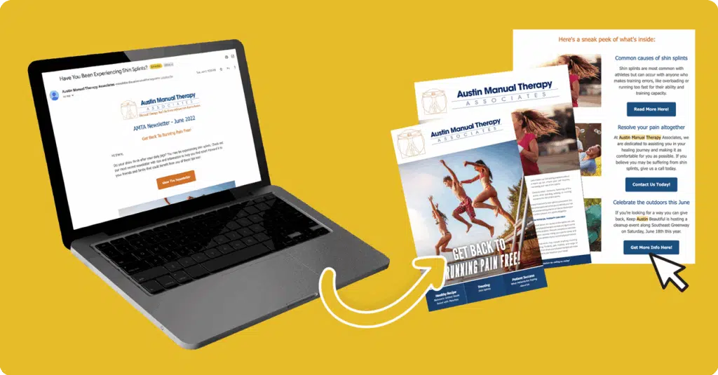 digital newsletter to patient email