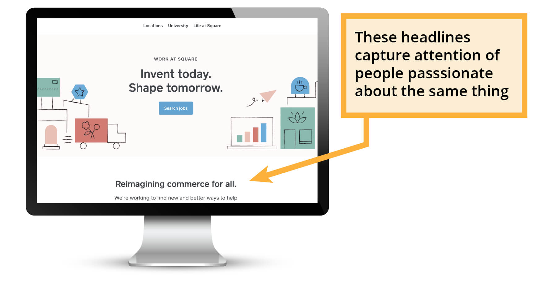 career page explains company mission
