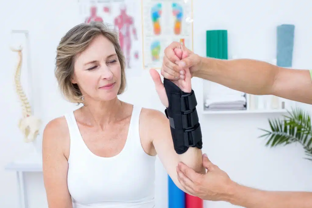 woman in physio therapy