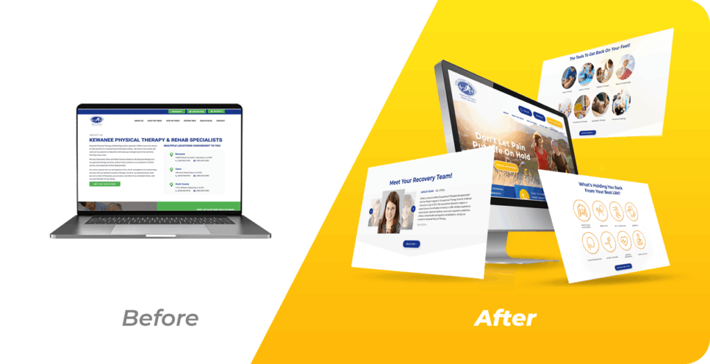 Kewanee PT Website Upgrade Redesign