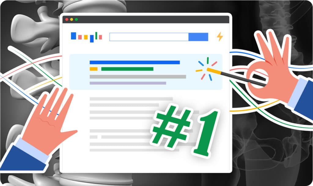 chiropractor google ads ranks first