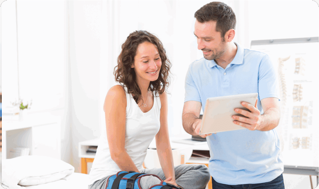 One on one service with physical therapist