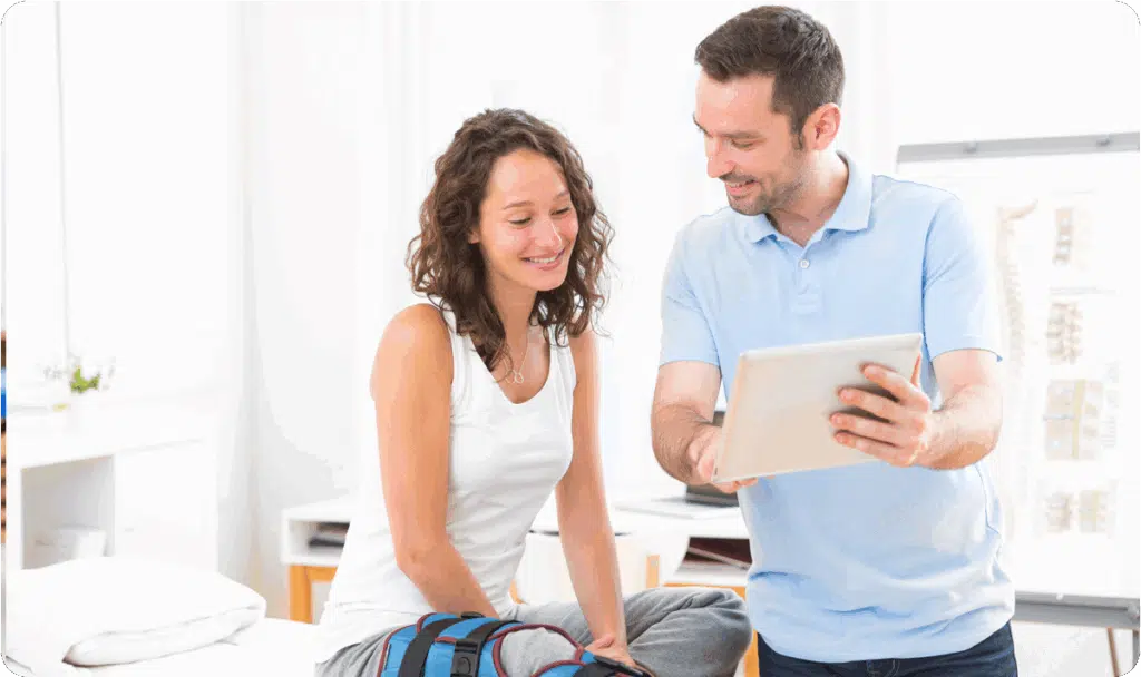 One on one service with physical therapist
