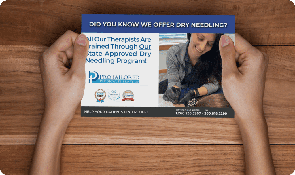 Cash based physical therapist postcard