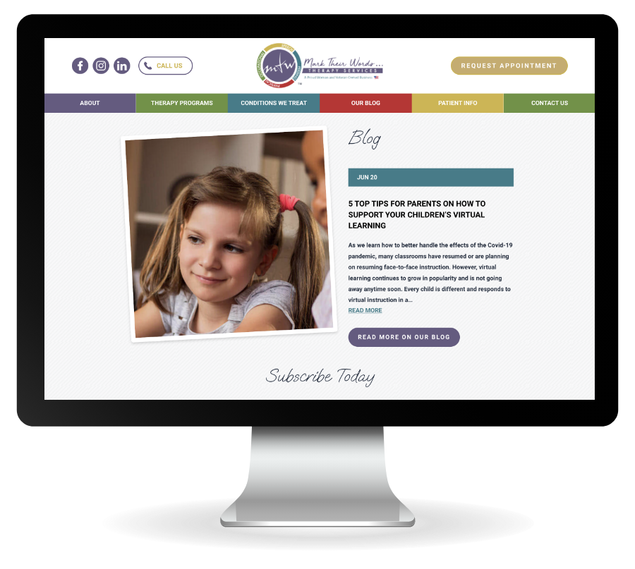 mark-their-words-pediatric-physical-therapy-clinic-physical-therapy-marketing-website-practice-promotions – 1