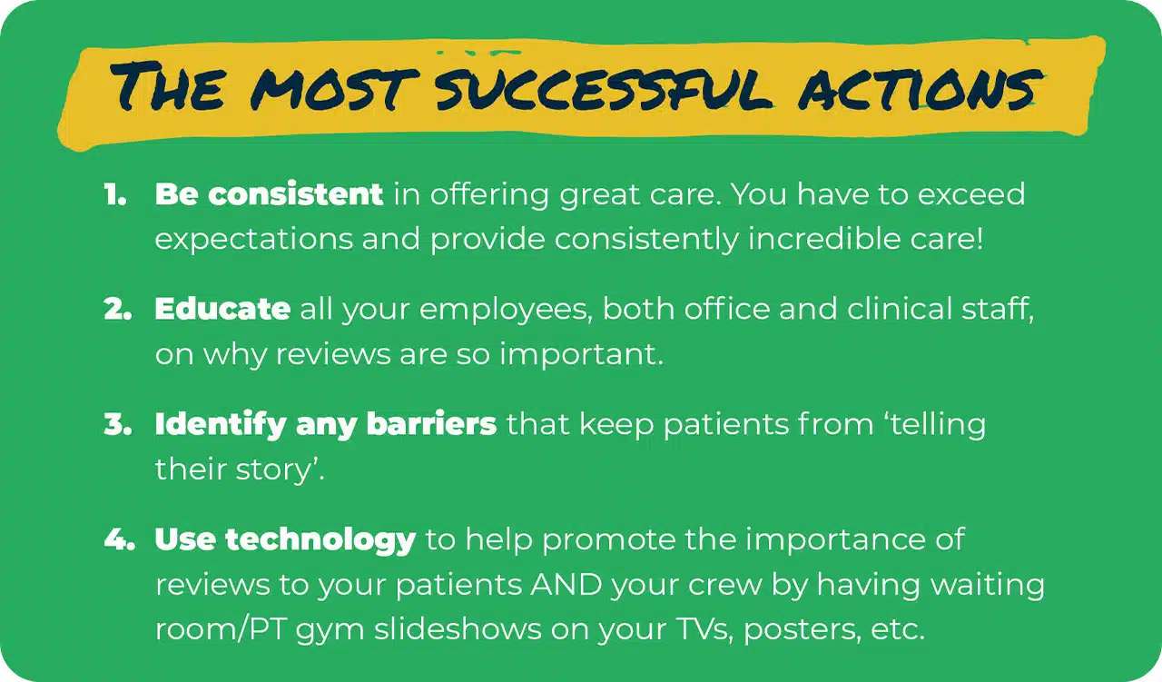 top 4 tips for online reviews for physical therapy