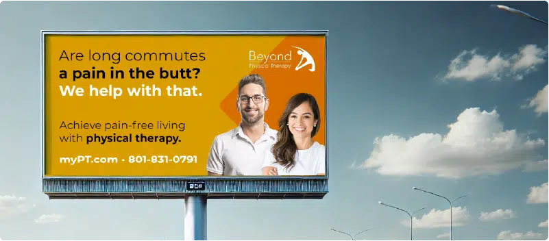 Beyond Physical Therapy's billboard for Physical Therapy Advertising