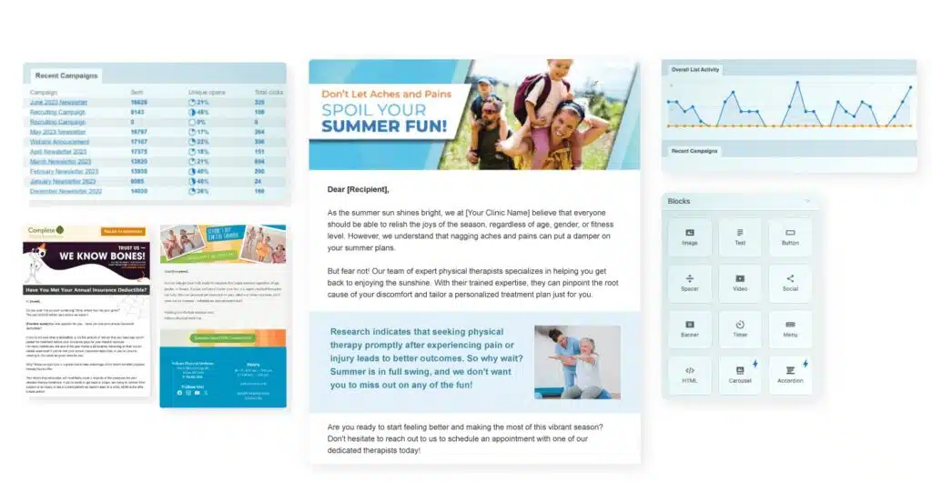 Newsletter example executed by Practice Promotions