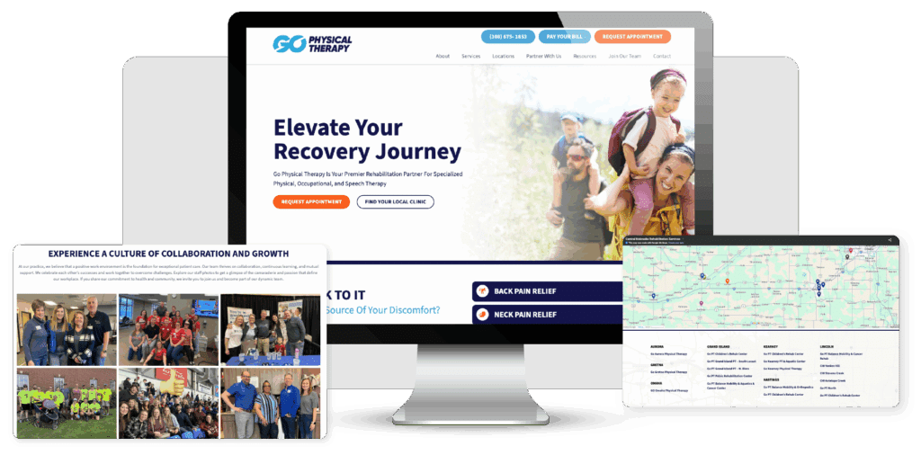 GO Physical Therapy. 19-location multi-location PT clinic.