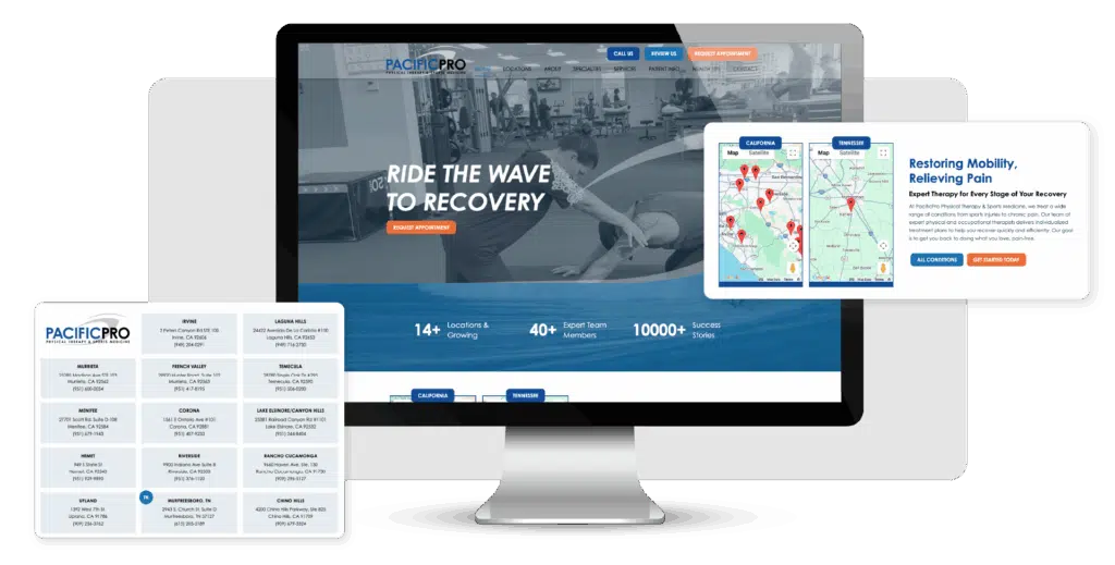 PacificPro Physical Therapy & Sports Medicine. 14-location multi-location PT clinic.