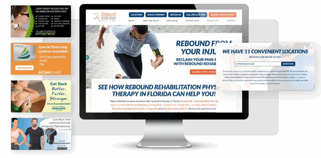 Rebound Rehabilitation Physical Therapy. 11-location multi-location PT clinic