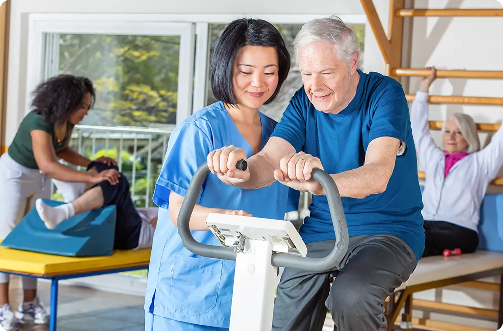 physical-therapy-clinic-with-staff-treating-patients