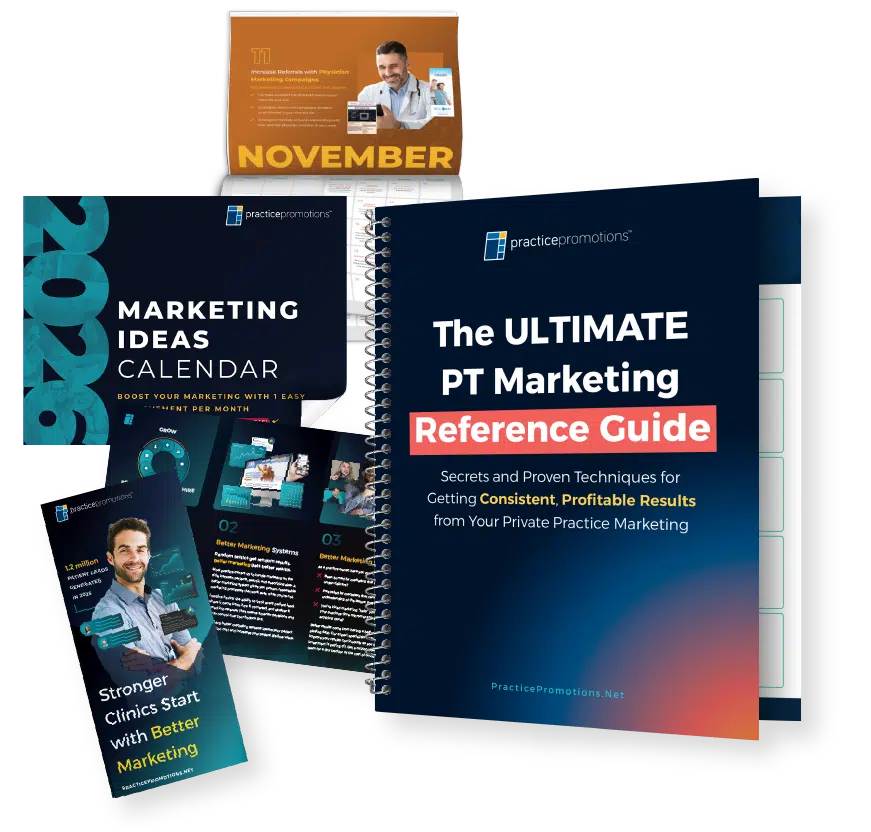 PT marketing sample kit materials