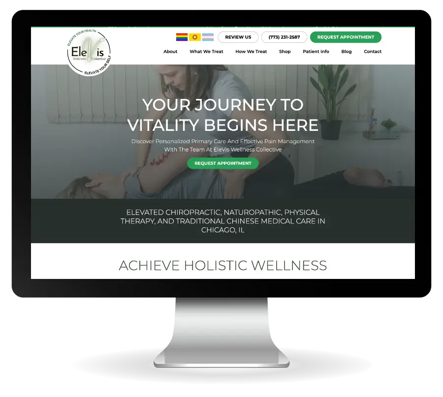 EleVis-Wellness-Collective-chiropractic-center—medical-marketing-website-practice-promotions