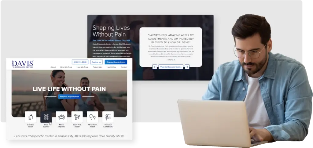 Patient-looking-at-chiro-website