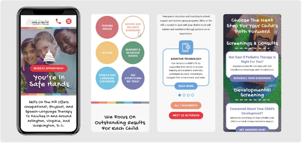 Pediatric-mobile-website