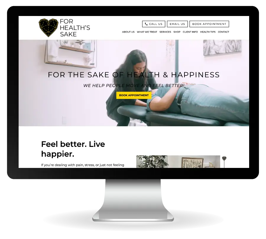 for-health-sake-multi-discipline-rehabilitation-marketing-website