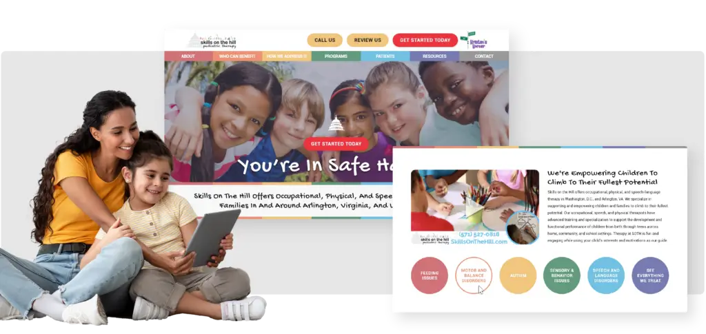 parent-and-child-looking-at-pediatric-website