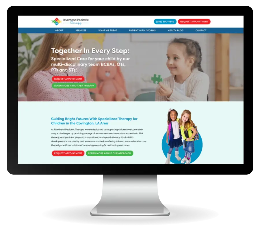 riverband—aba-pediatric-therapy-clinic-physical-therapy-marketing-website-practice-promotions