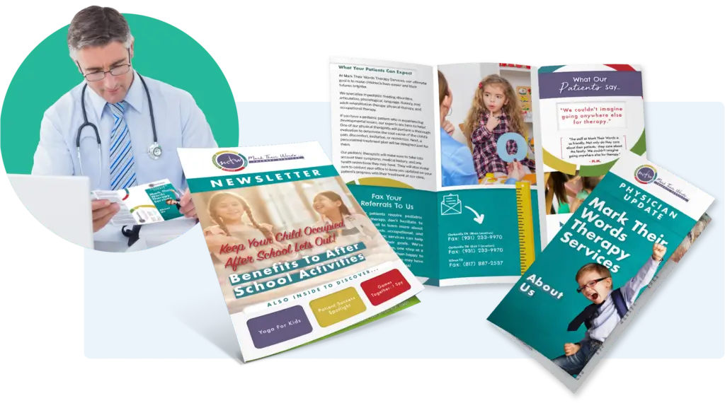 therapists_Physician-with-pediatric-brochure