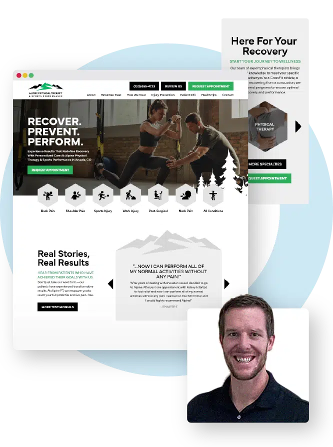 pt owner with website design