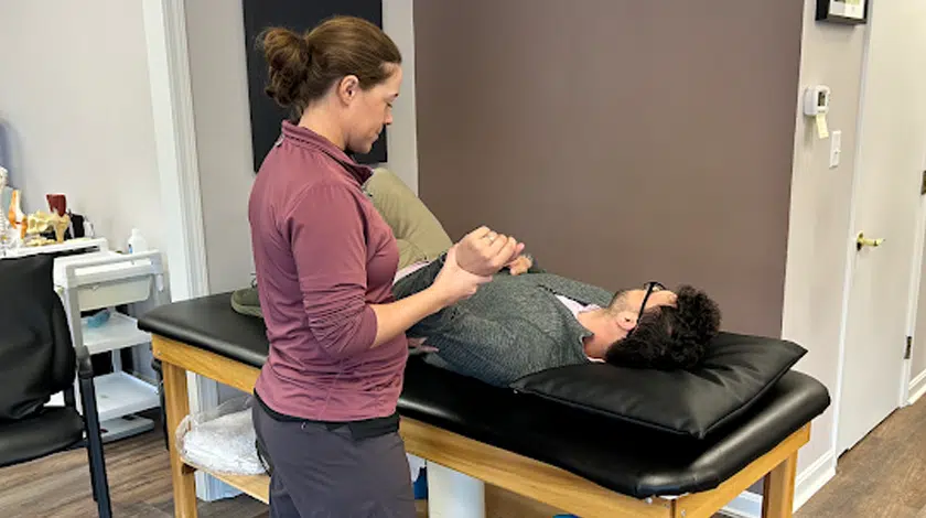 Platinum PT with patient