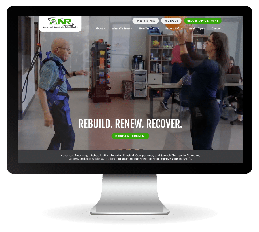 Advanced Neurologic Rehabilitation marketing website
