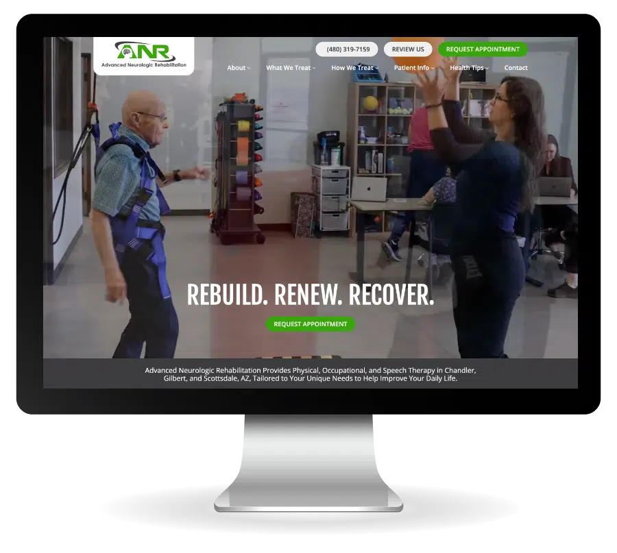 Advanced Neurologic Rehabilitation marketing website