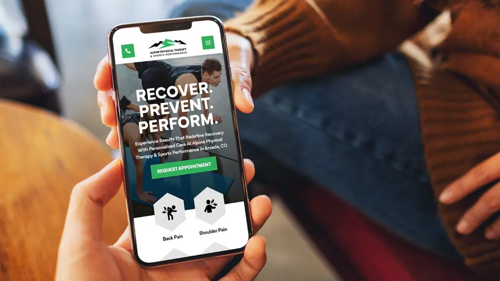 Alpine Physical Therapy mobile website