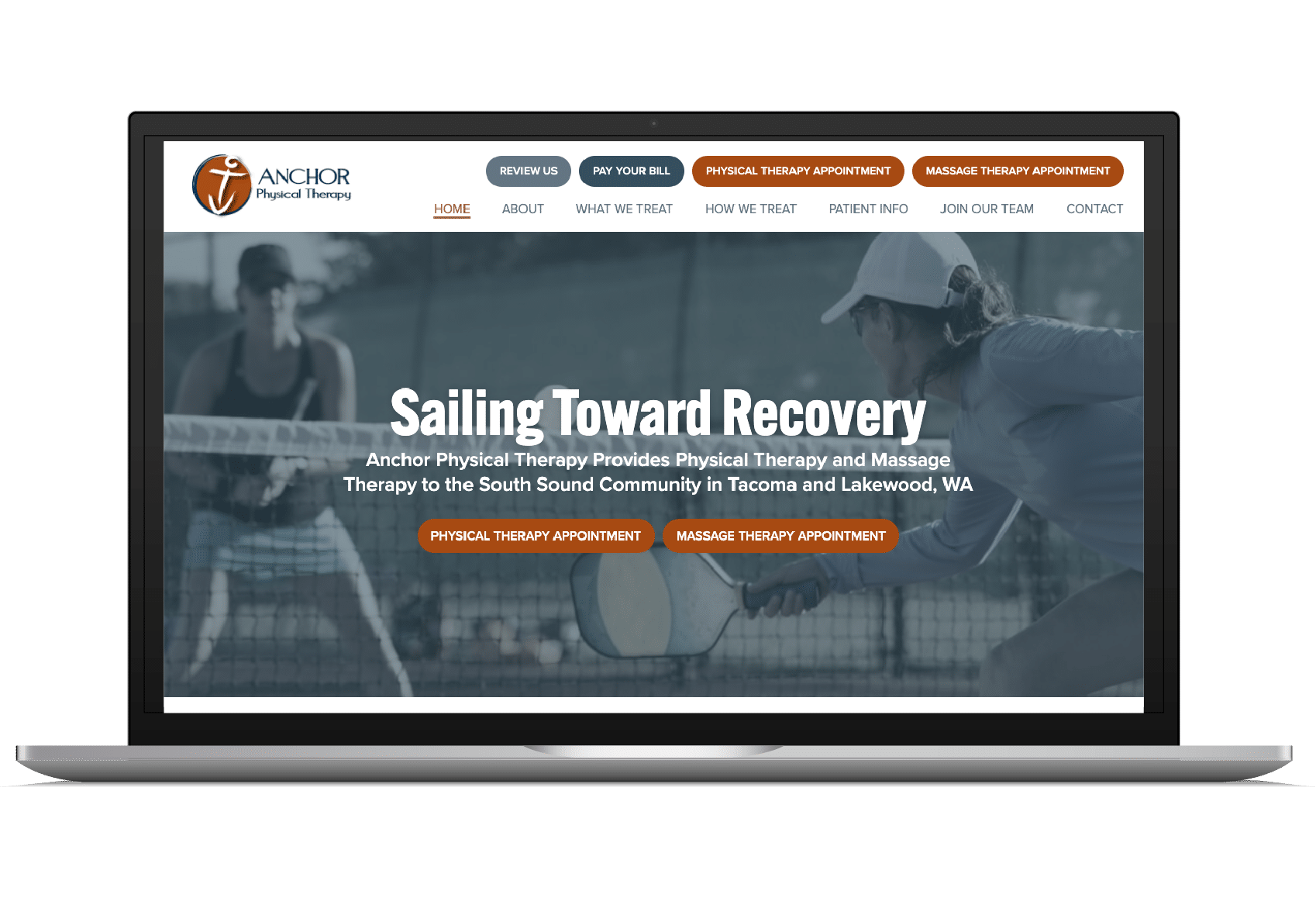Anchor PT website design