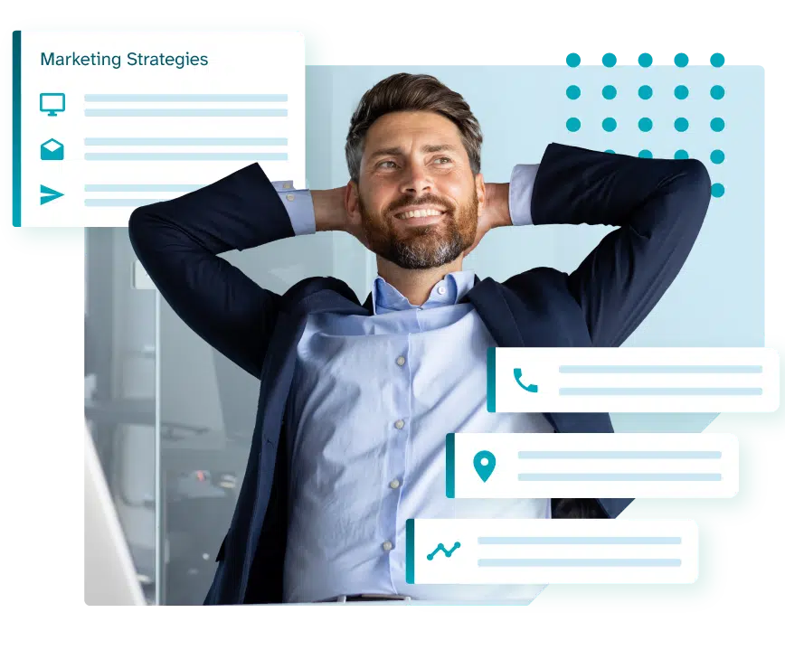 confident physical therapist with successful marketing results