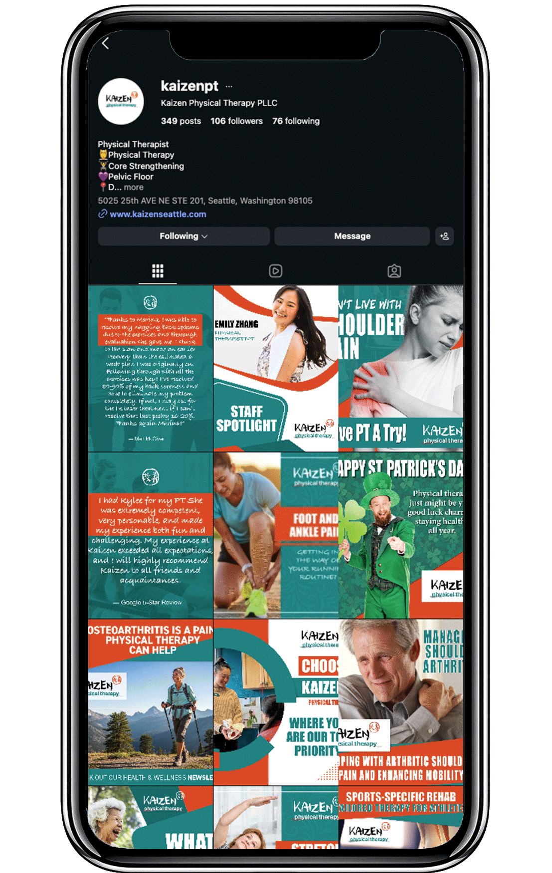 Social media feed Kaizen PT