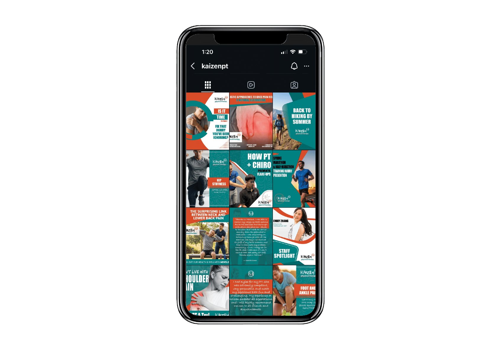 Kaizen PT social media mockup