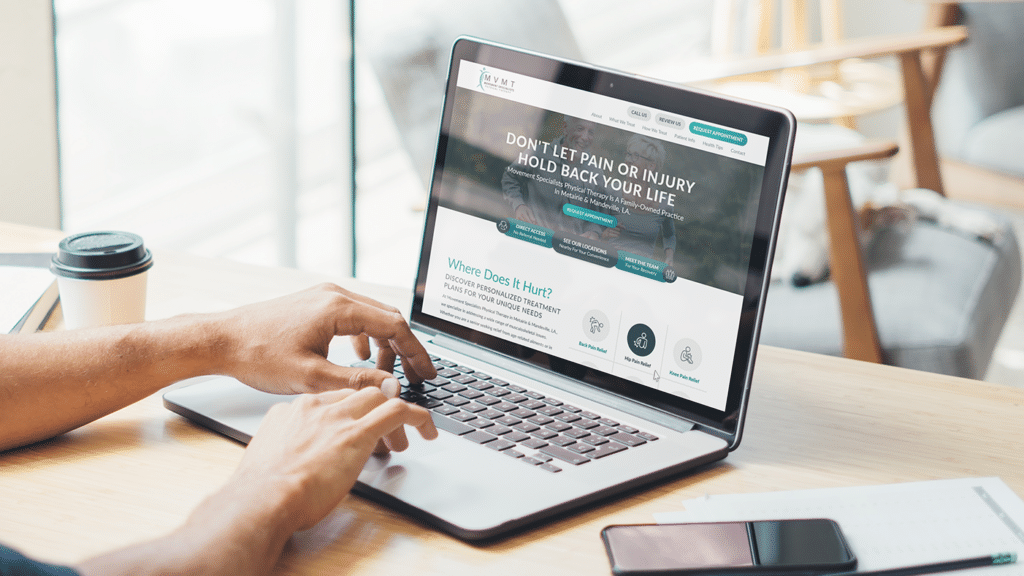 Movement Specialists PT website mockup