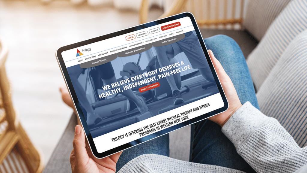 Trilogy Physical Therapy Website Mockup