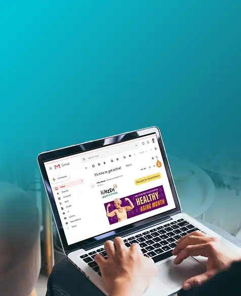 patient email marketing mockup
